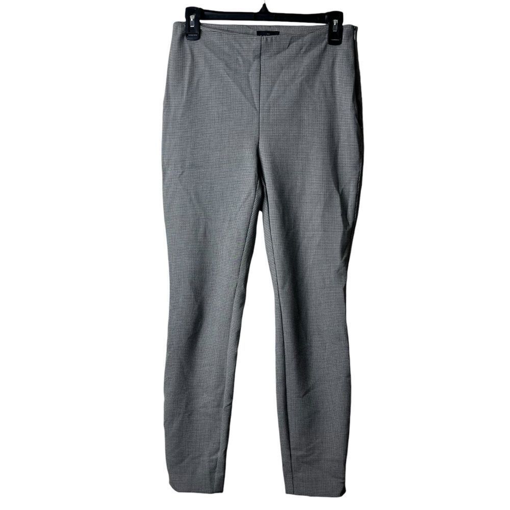 White House Black Market Black Gray Micro Houndstooth Skinny Pants